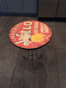 this little table was about to get donated, it was left over from a garage sale.