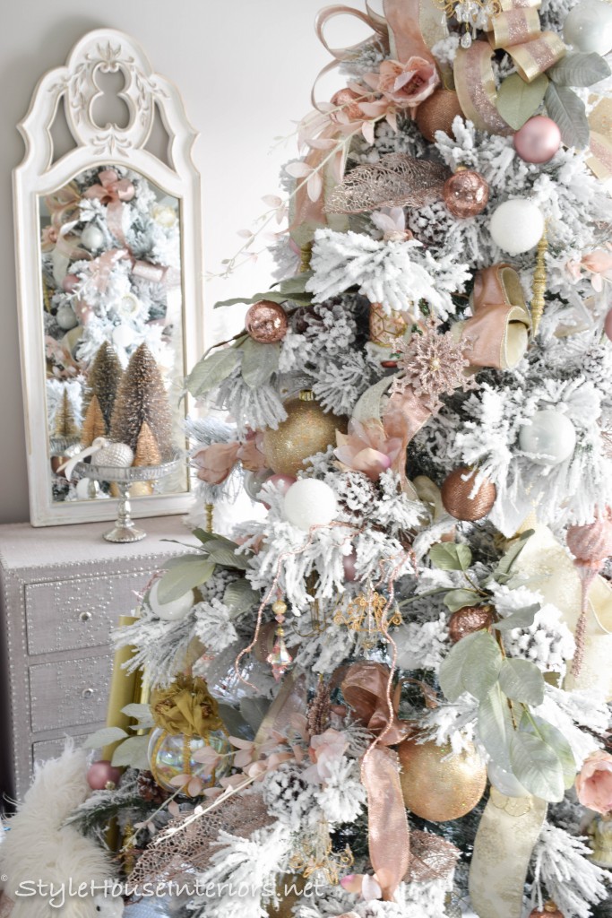 masterbedroom-christmas-2016 tour rose gold and blush tree