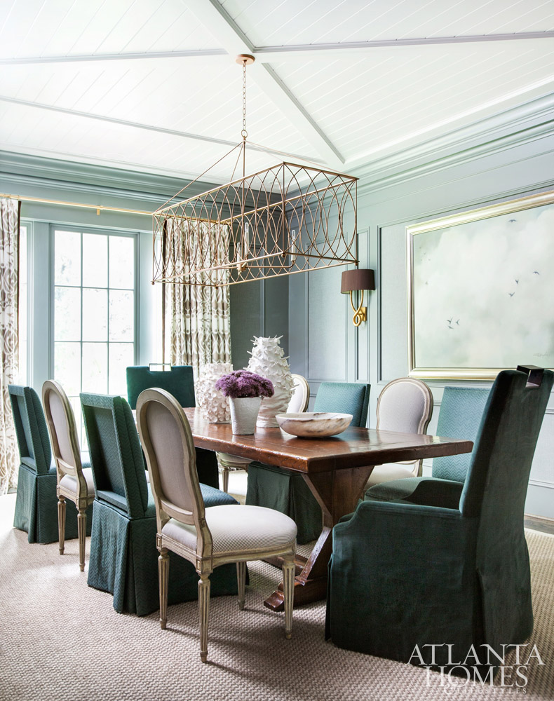 Shape Light Fixture, Long Chandelier Over Dining Table